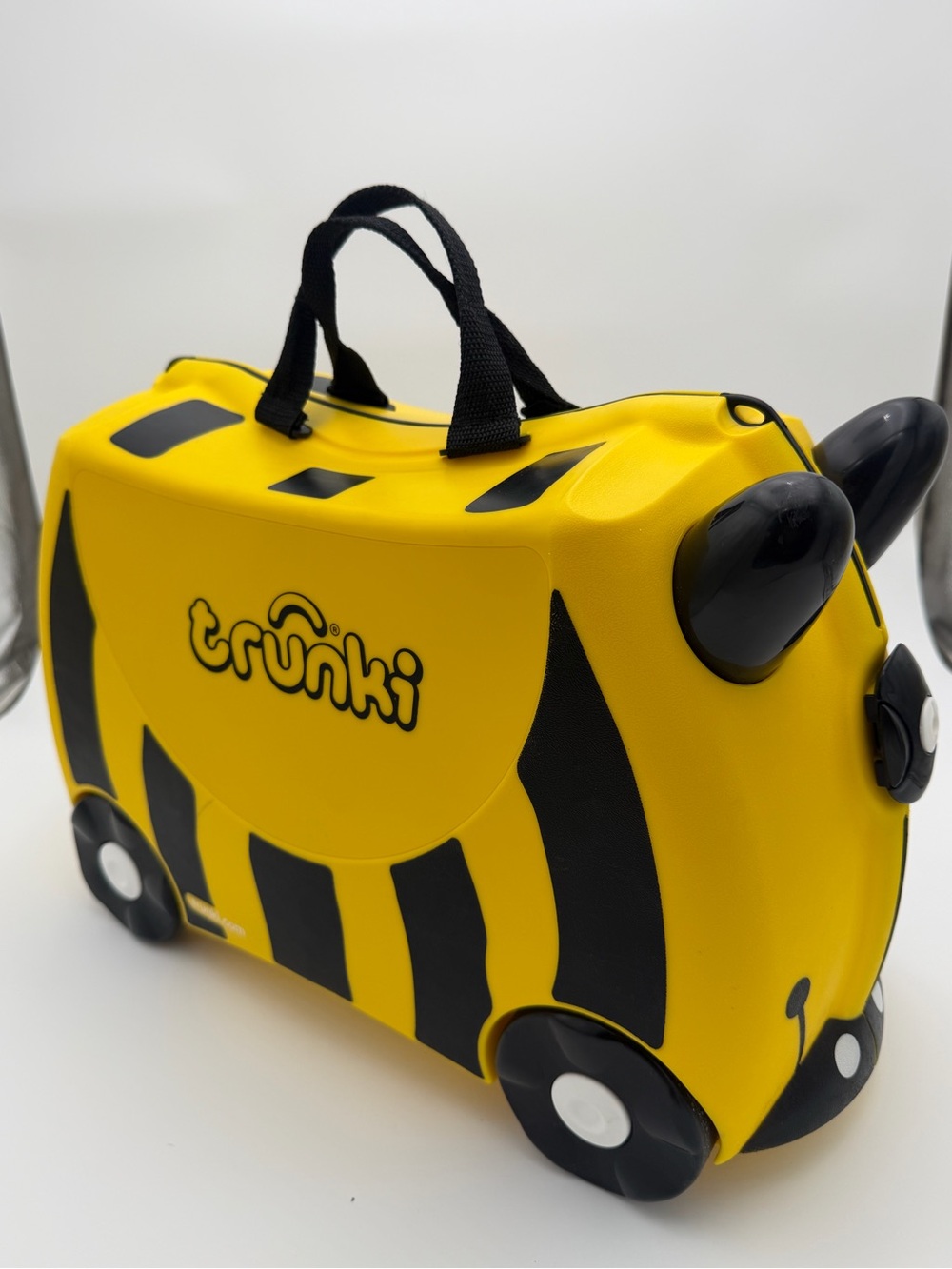 Kids Ride-On Suitcase – Yellow and Black